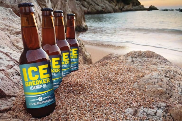 Ice Breaker Beer, Custom Branded Beer, Beer Bottle Labels