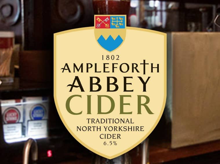 Ampleforth Abbey Cider - Pump Clip Design