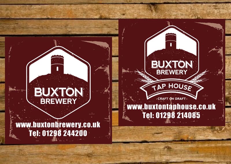 Buxton Tap House beer mat design