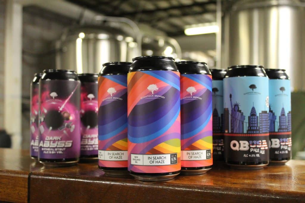 Fresh, new designs for Quantock’s innovative new beers, beer branding