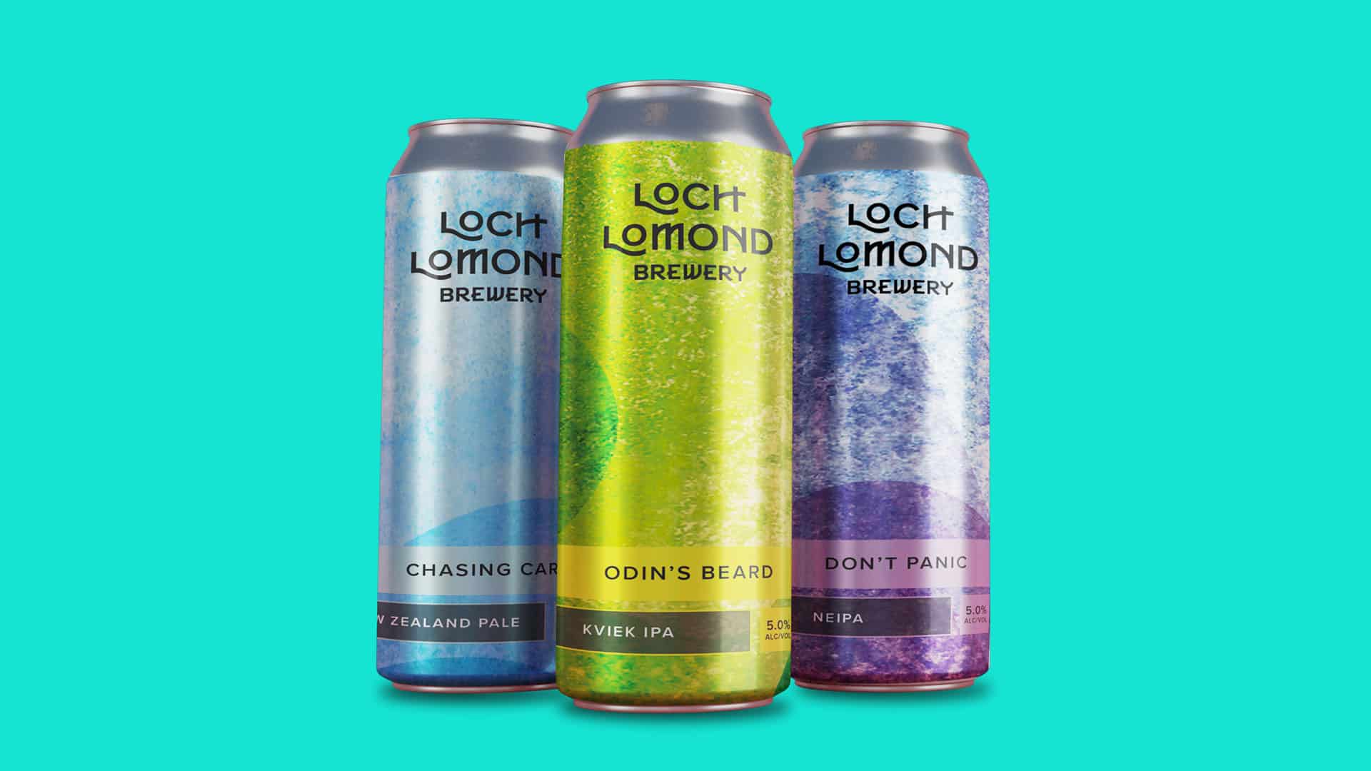 Three Loch Lomond Brewery cans