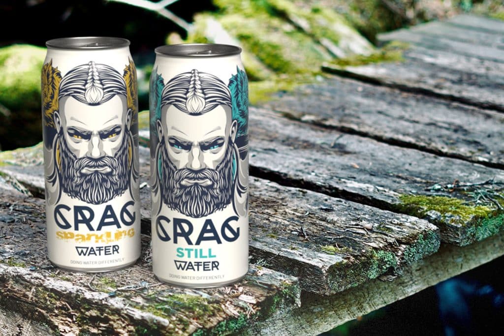 Crag Spring Water Full 360 Digitally Printed Cans