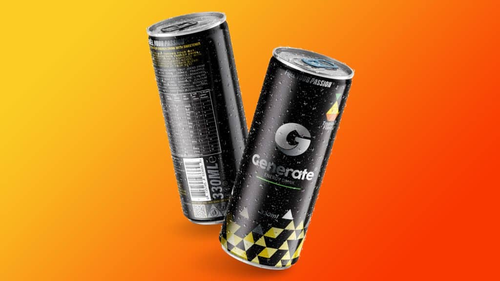 Beverage Company Generate Hydration Digitally Printed Cans