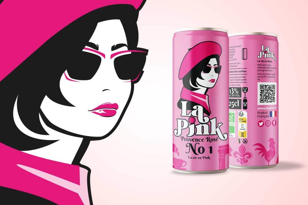 La Pink Digitally Printed Cans