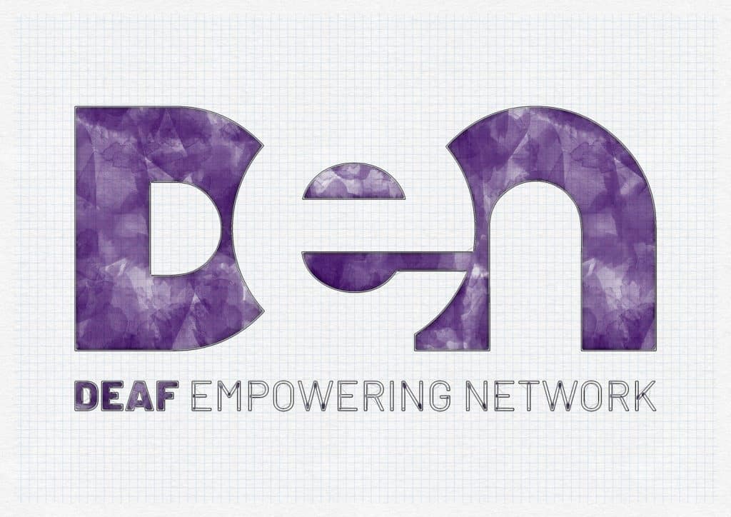 Deaf Empowering Network, Flat Sketch, Logo Design, Brand identity, website design, typography