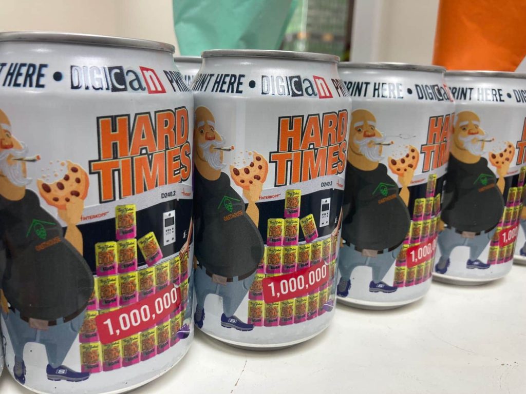 Digitally printed cans with full 360 printing and no minimum order quantity