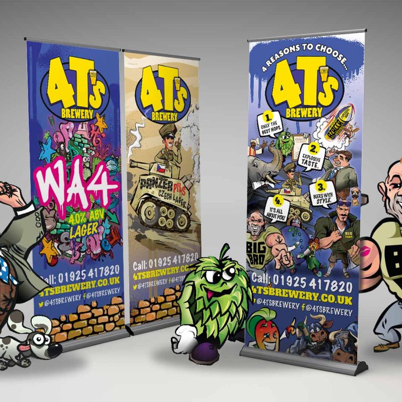 4T's Brewery Brewery Case Study Characters, exhibition stand design