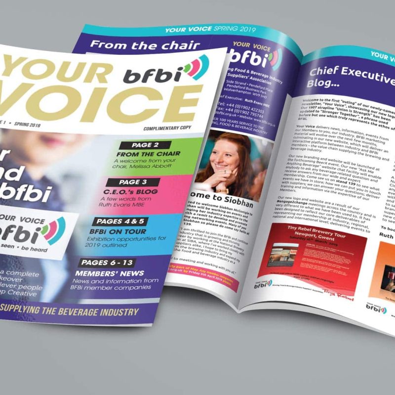 BFBi Brochure Design, Magazine Design