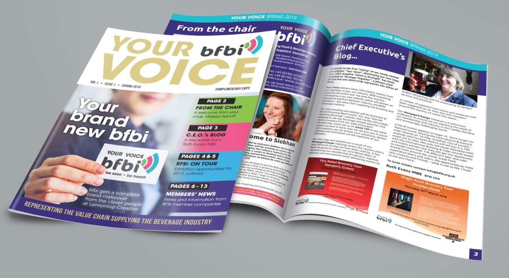 BFBi Brochure Design, Magazine Design