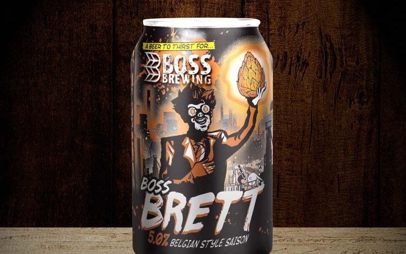 Boss Brewing Brett Can Mockup