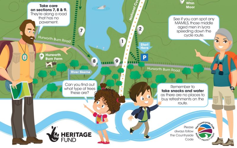 Brightwater Hurworth Walk Map Section1