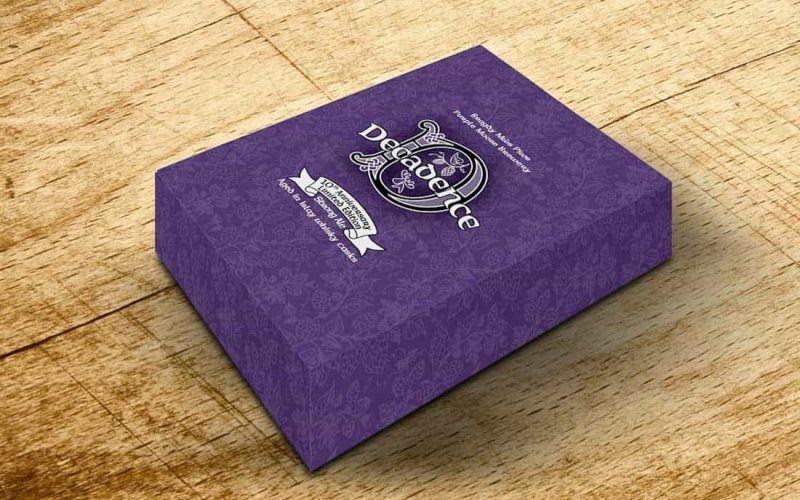 Purple Moose Beer Box Design