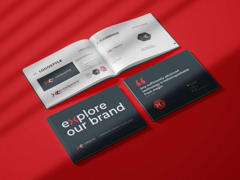 Excelpoint, Brand Creative Design Service, Brand Guidelines, logo design