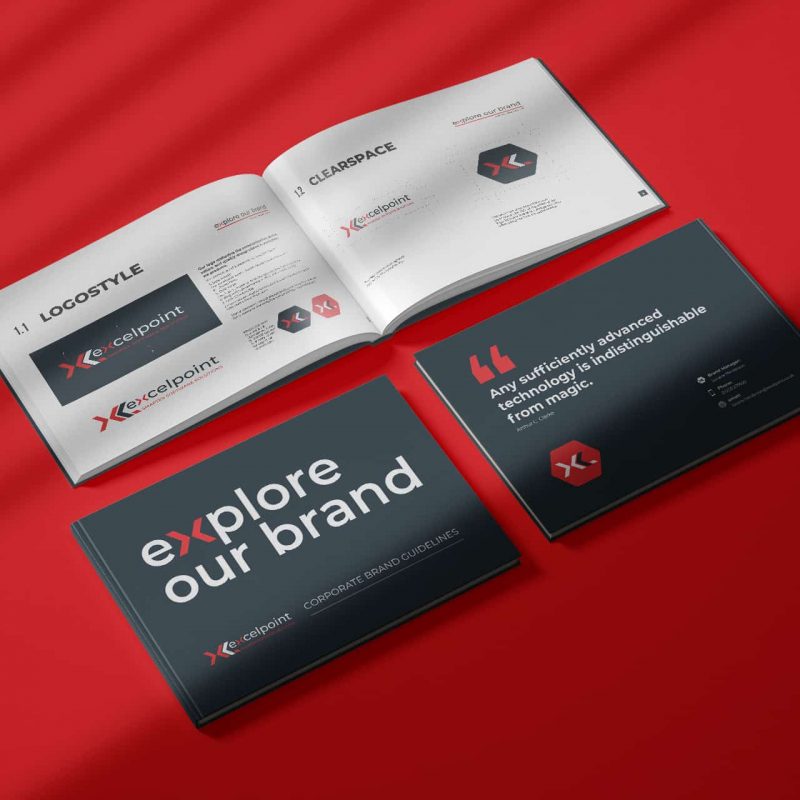 Excelpoint, Brand Creative Design Service, Brand Guidelines, logo design