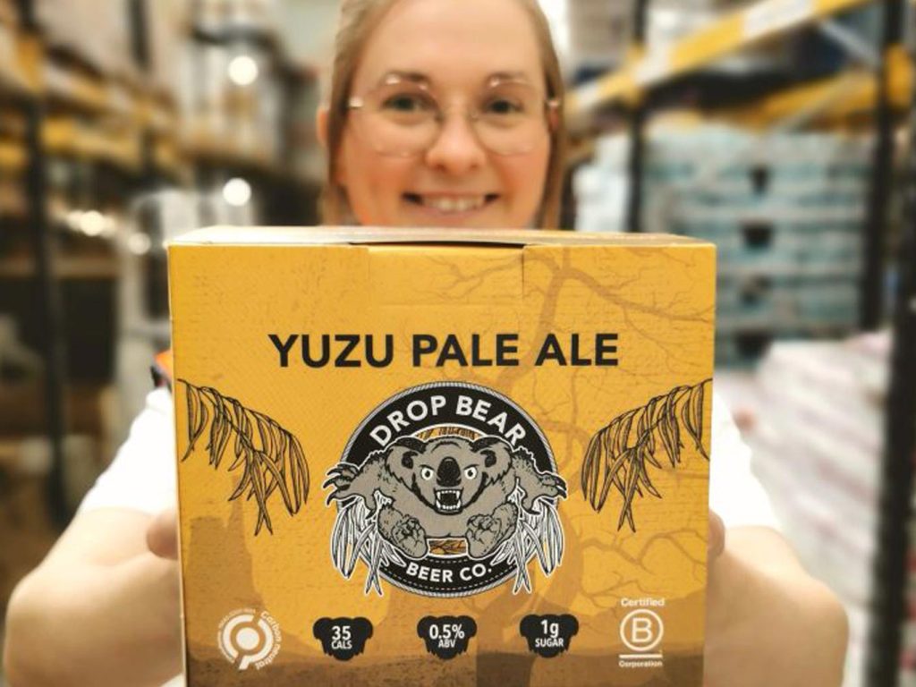 Yuzu Beer in the warehouse