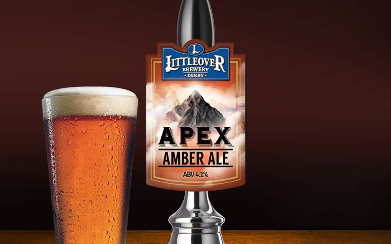 Littleover Brewery Apex Amber Ale Pump Clip