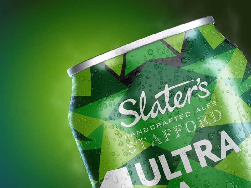 Slater’s Ales Can Label Designs ULTRA, beer branding