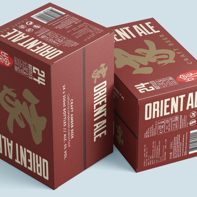 Orient Ale, Beer Packaging Design, Beer Packaging, Brewery Services