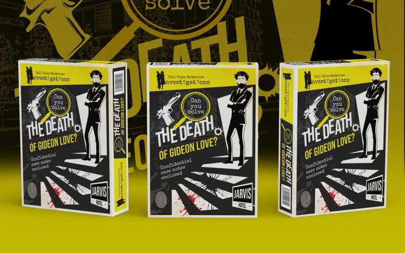 The death of Gideon Love board game by Tall Tales Mysteries Investigations