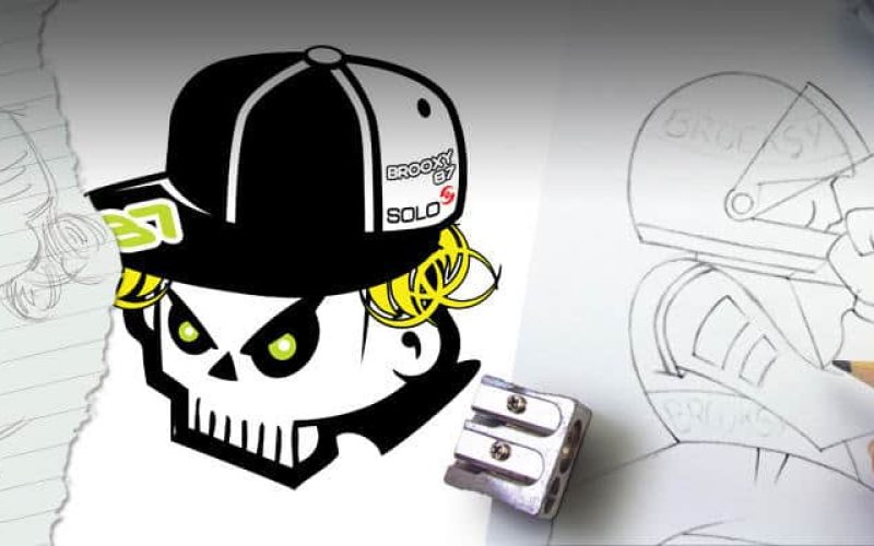brooxy_skull logo design darlington